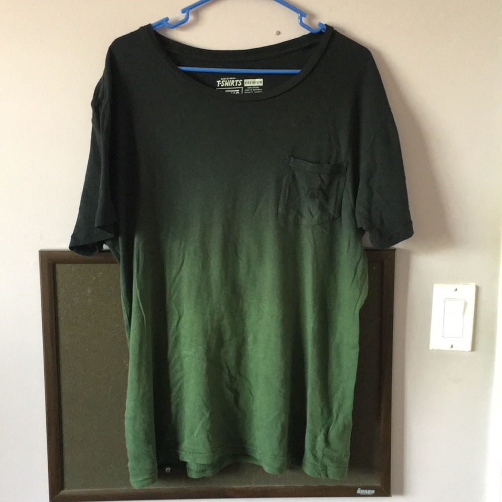 Vans Ombre Green T Shirt